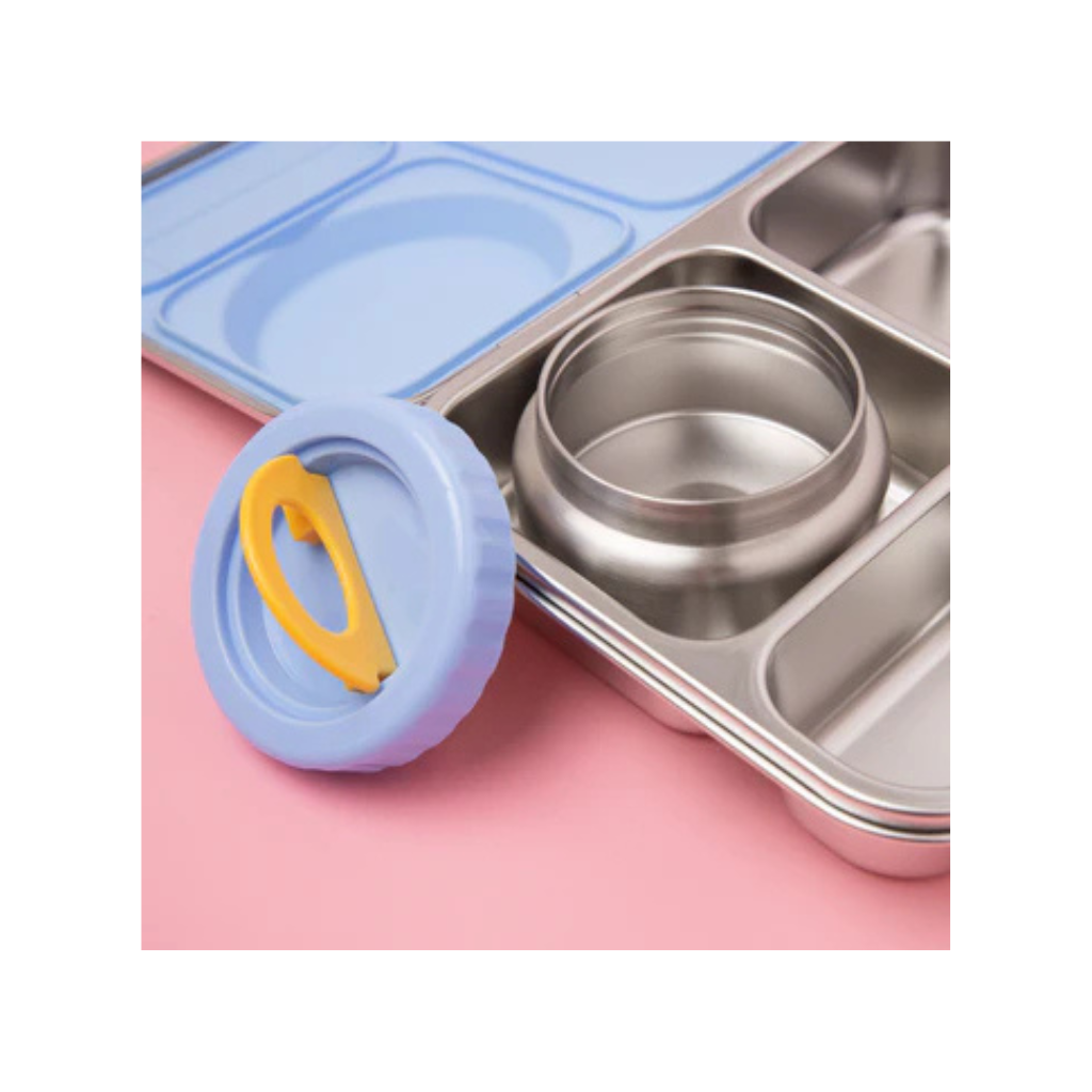 Nudie Rudie The Hot n Cold Hero Box Stainless Steel Lunchbox - Blue