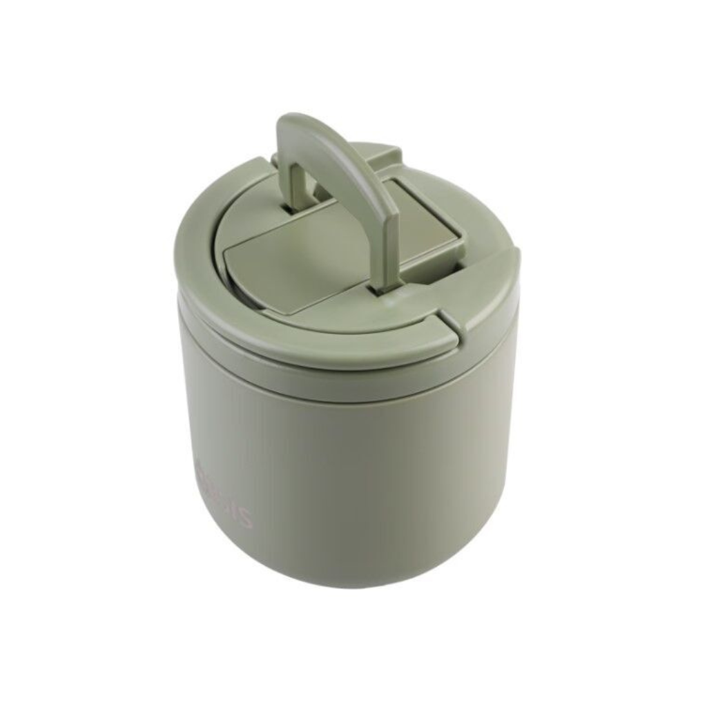 Oasis Lid & Fork Food Flask - 500ml Olive Green