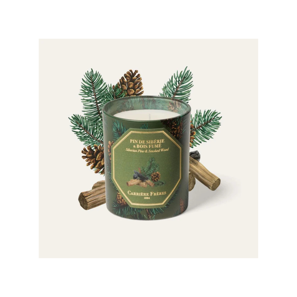 Carrière Frères Christmas Edition Siberian Pine & Smoked Wood Scented Candle