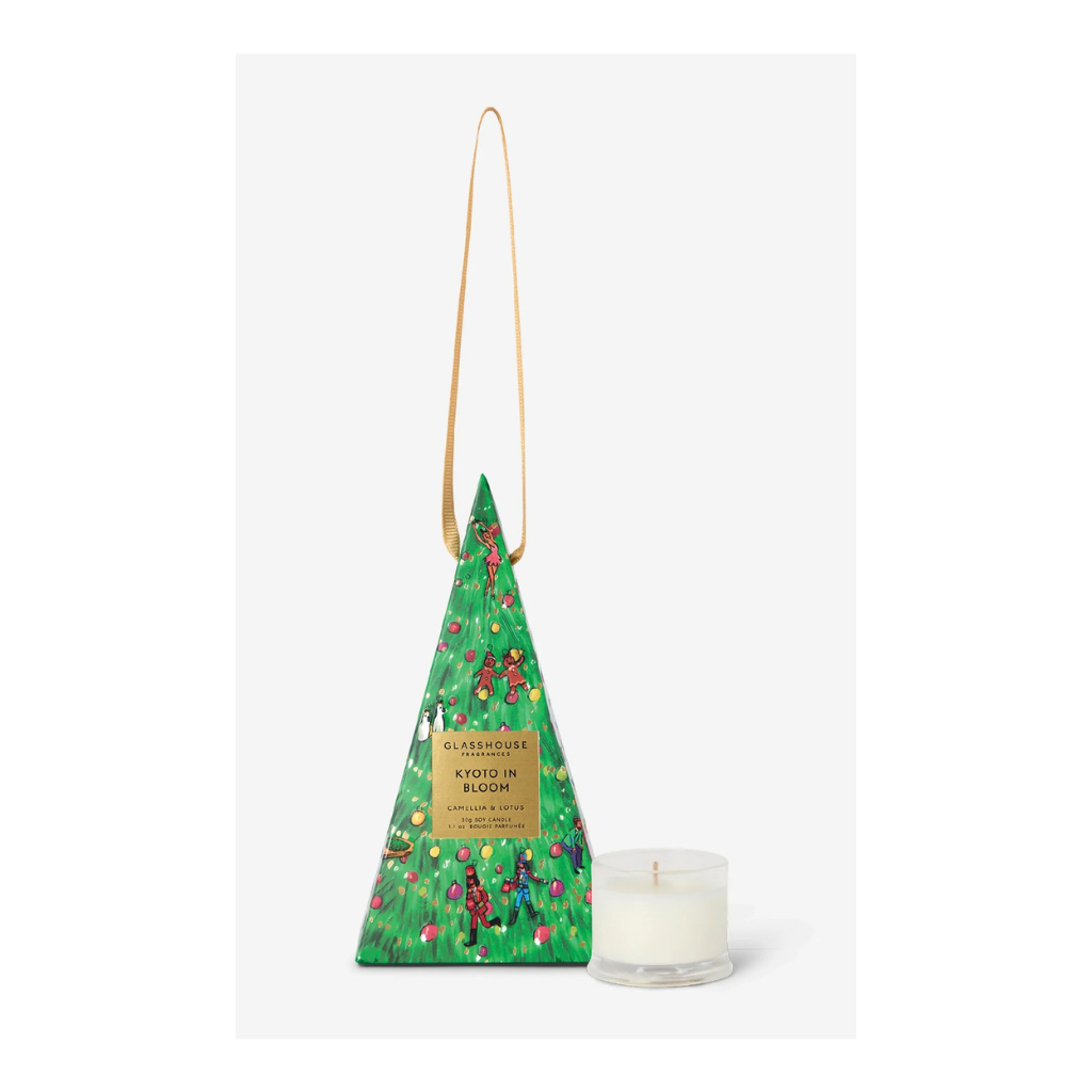 Glasshouse Christmas Bauble 30g Candle - KYOTO IN BLOOM