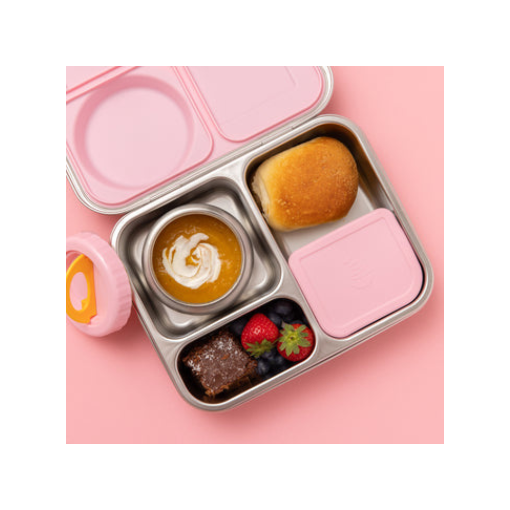 Nudie Rudie The Hot n Cold Hero Box Stainless Steel Lunchbox - Pink