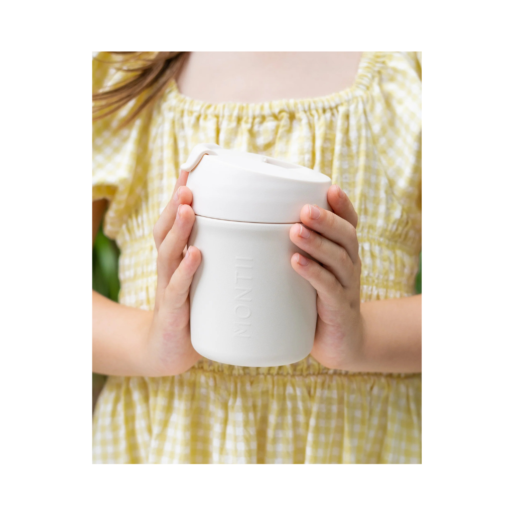Montiico 260ml Travel Coffee Cup - Cream