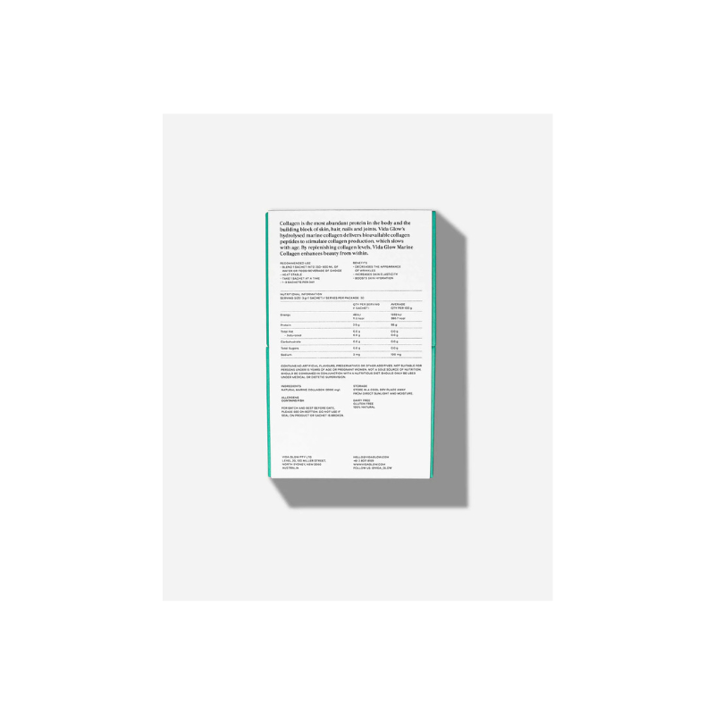 Vida Glow Natural Marine Collagen Sachets - Original