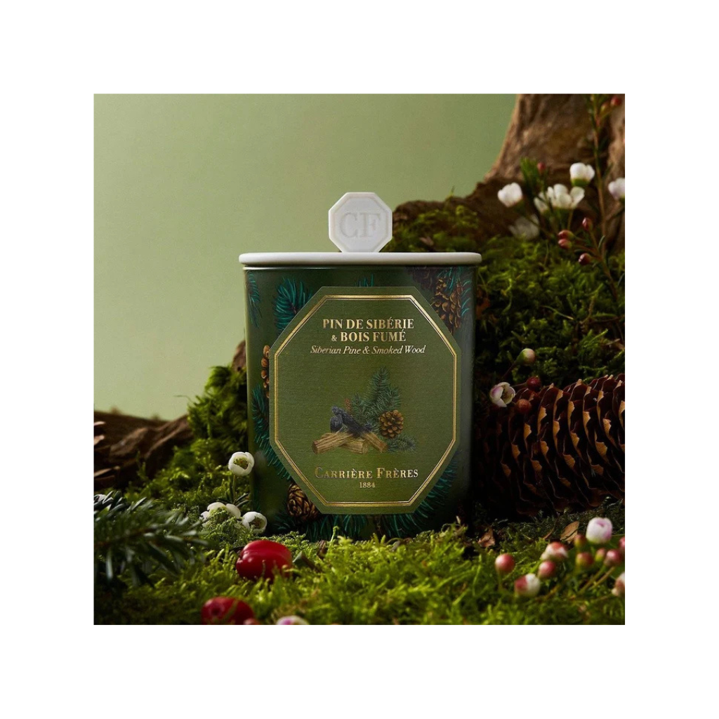 Carrière Frères Christmas Edition Siberian Pine & Smoked Wood Scented Candle