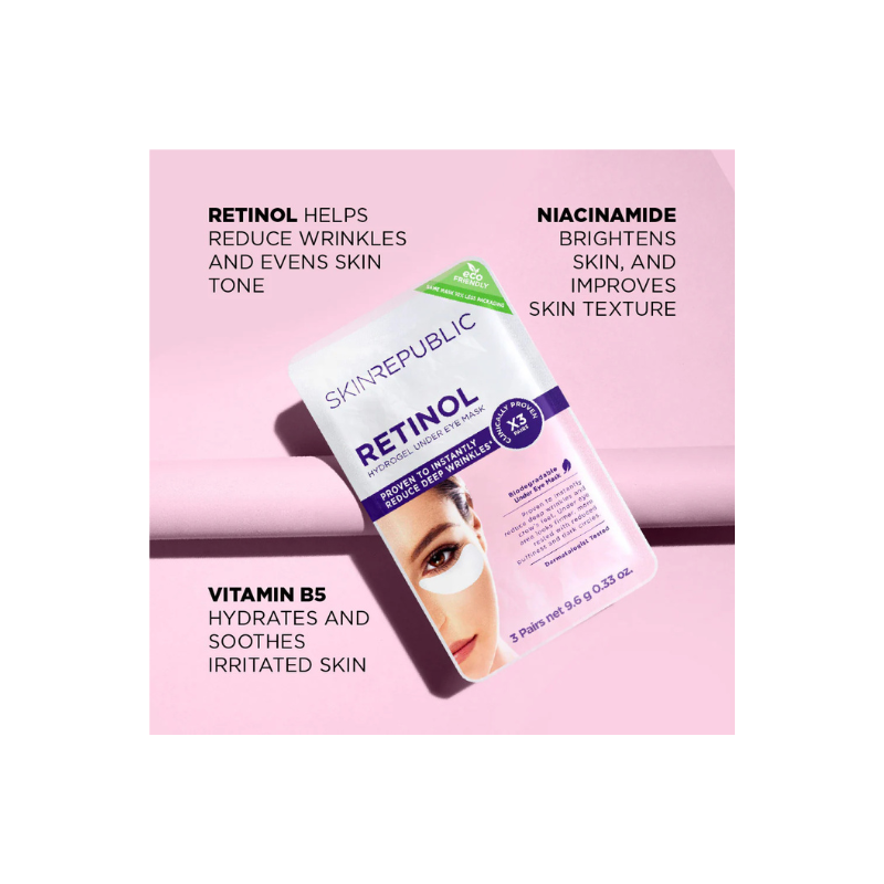 Skin Republic Retinol Hydrogel Under Eye Patches 3 Pairs