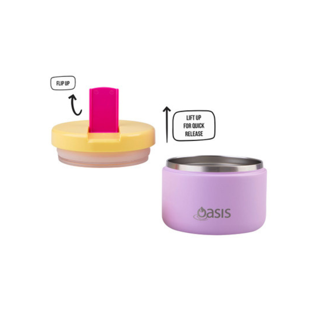 Oasis Food Flask - 300ml Bubblegum Pink