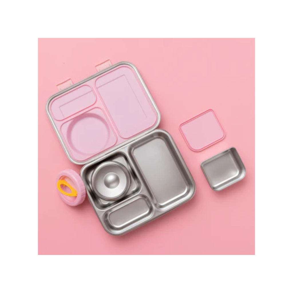 Nudie Rudie The Hot n Cold Hero Box Stainless Steel Lunchbox - Pink