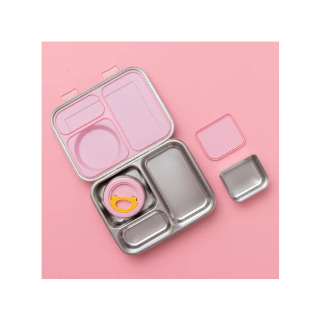 Nudie Rudie The Hot n Cold Hero Box Stainless Steel Lunchbox - Pink
