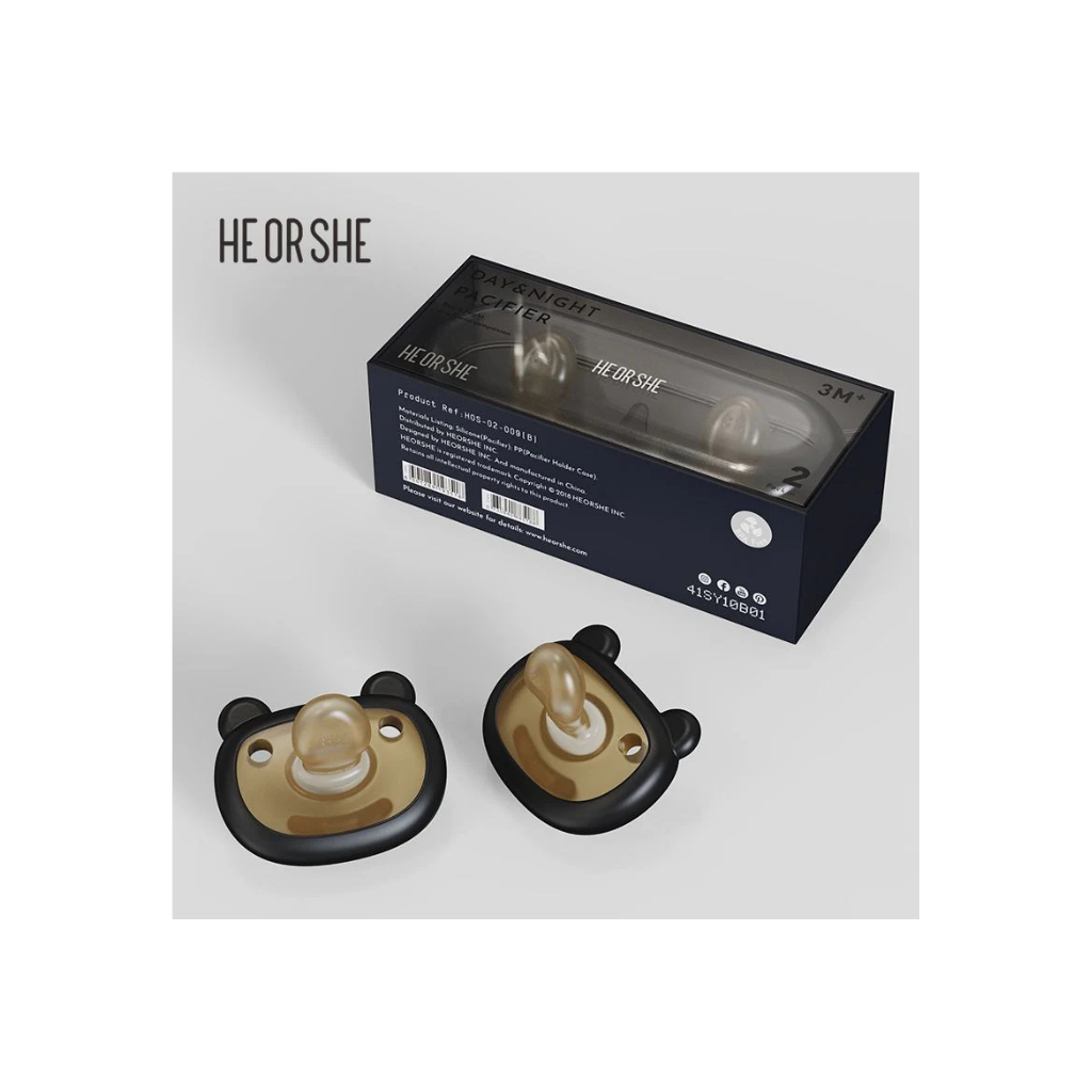 HEORSHE Day & Night Pacifier 3M+