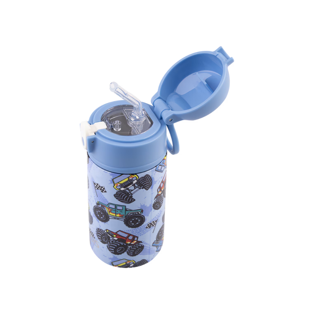 Oasis Double Wall Insulated Sipper Straw Kid's Drink Bottle - 400ml