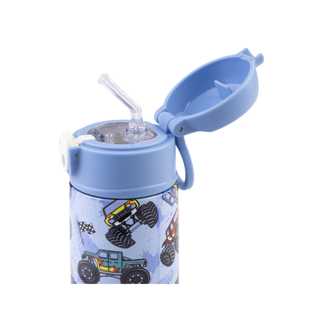 Oasis Double Wall Insulated Sipper Straw Kid's Drink Bottle - 400ml