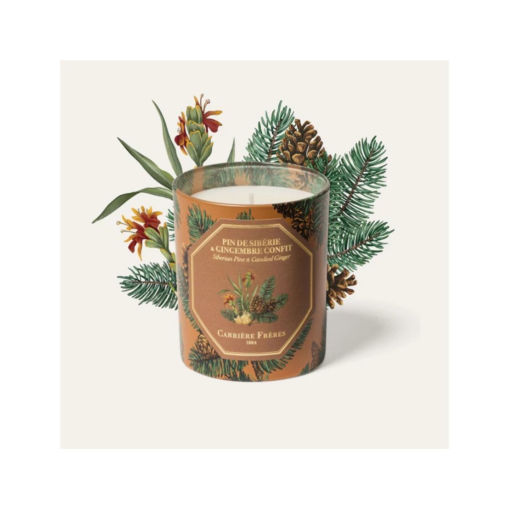 Carrière Frères Christmas Edition Siberian Pine & Candied Ginger Scented Candle