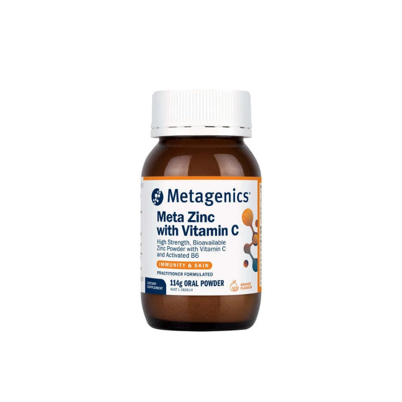 Metagenics Meta Zinc with Vitamin C Orange 114g Powder