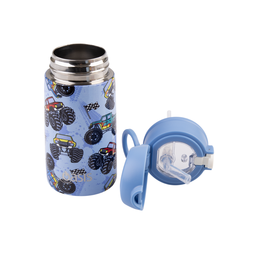 Oasis Double Wall Insulated Sipper Straw Kid's Drink Bottle - 400ml