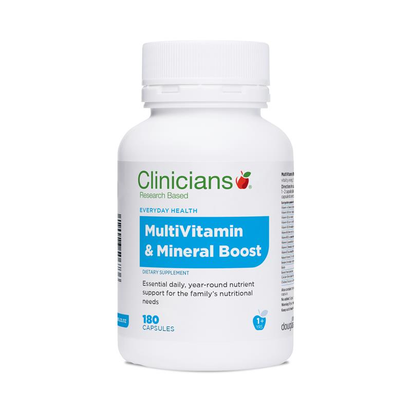 Clinicians Multivitamin & Mineral Boost 180 Capsules