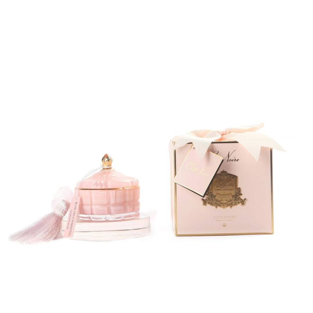 Cote Noire Art Deco Candle - Pink & Gold - Pink Champagne -200g